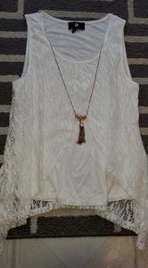 Dress tank top w/necklace